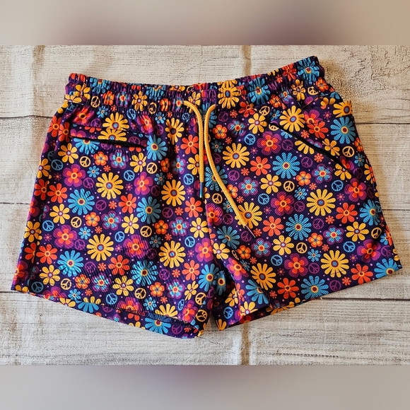 Gay Almanac by Pandatak Size Medium Pride Shorts Festival Zaddy Rave LGBTQ Flora - Picture 2 of 8